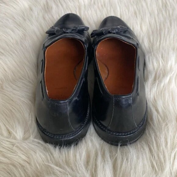 Allen Edmonds Grayson Men\'s Black Leather Tassels Loafers Sz 9.5C Classic Dress main image 9